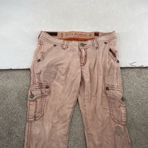 Rock Revival Cargo Cropped Pant Women Size 29 x 26" Inseam Mid Rise 63-27 - Picture 3 of 9